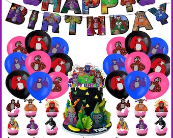Gorilla Tag Theme Birthday Party Decorations
