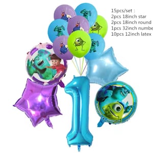 Decorazioni per feste a tema Monsters University, palloncini, festa di compleanno Monsters & Co.
