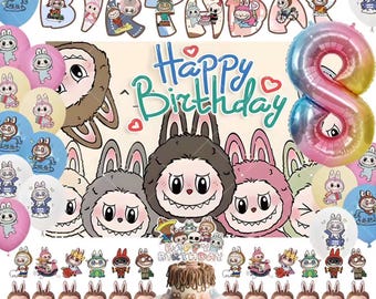 Labubu Baby Birthday Party Decorations