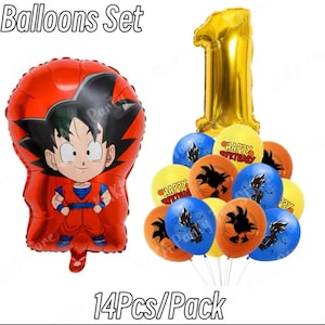 Decorazione per festa di compleanno a tema Dragon Ball Z Palloncini Goku