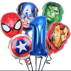 Set di palloncini in lamina per feste di supereroi Avengers