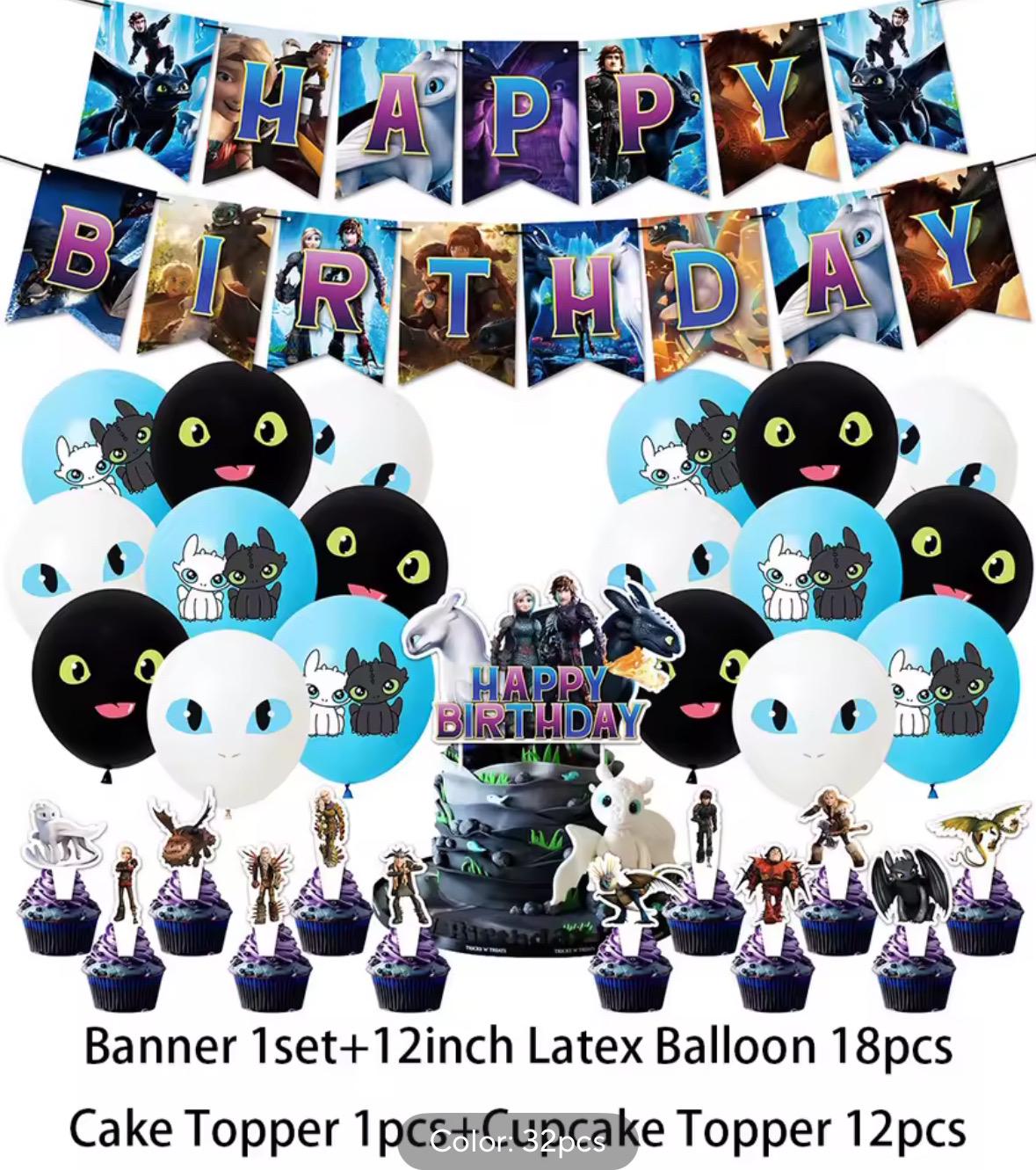 Set Decorazioni Compleanno Nero: Palloncini, Striscione E Palloncini Neri. Il Kit Perfetto Per Una Festa Elegante E Di Classe Per Adulti E Bambini. - 2