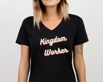 Kingdom Worker Short Sleeve V-Neck Tee