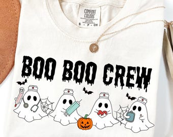 Halloween Nurse Ghost PNG: Boo Boo Crew, Spooky Season (Digital Download)