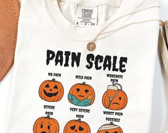Spooky Pumpkin Pain Scale: Nurse Halloween Clipart (Digital Download)