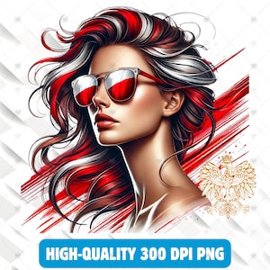 Poland  girl,Poland PNG Bundle,Poland Gift,Poland  flag png,Poland  clipart, finger print PNG,digital download