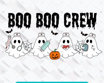 Halloween Nurse Ghost PNG: Funny Spooky Design (Digital Download)