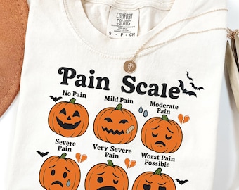 Spooky Pumpkin Pain Scale: Nurse Halloween Clipart (Digital Download)