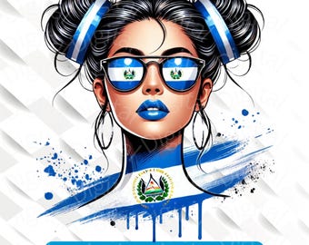 El Salvador Pride PNG: Patriotyczny projekt Latynoski (300 DPI)