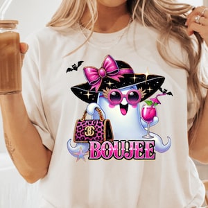 I Put The Boo in Boujee Ghost Png,Ghost T Shirt Sublimation Design,Spooky Season Png,Pumpkin Png, Halloween Mama Png,Halloween Shirt,spooky
