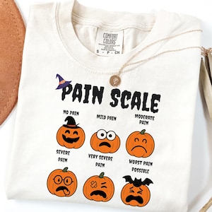 Spooky Pumpkin Pain Scale: Nurse Halloween Clipart (Digital Download)