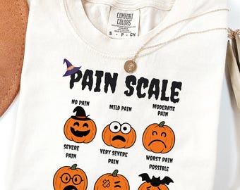 Spooky Pumpkin Pain Scale: Nurse Halloween Clipart (Digital Download)