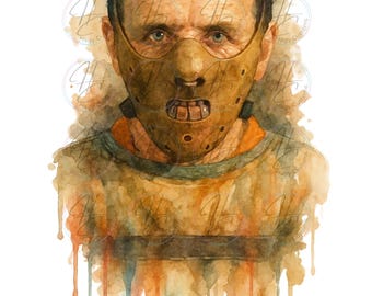 Retro Halloween Movie PNG: Scary Man Digital Download