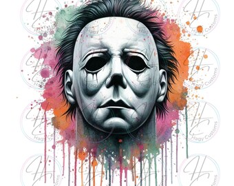 Halloween Movie Character PNG for Sublimation & DTF Print (Digital Download)