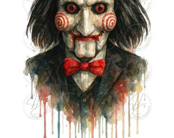 Scary Halloween Movie Puppet: PNG Digital Download for Sublimation or DTF printing
