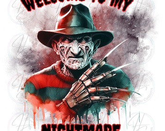 Halloween Horror, PNG, Sublimation, Halloween, Nightmare, Digital download