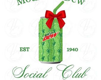 Soda lover, PNG, Dew, Digital download, This is how we dew, green drink, green can, Social Club,