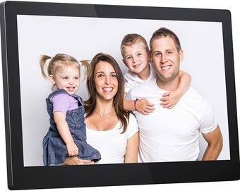 Dragon Touch Classic 15 Digital Picture Frame, 15.6" FHD Touch Screen WiFi Digital Photo Frame Instant Share Photos and Videos via App