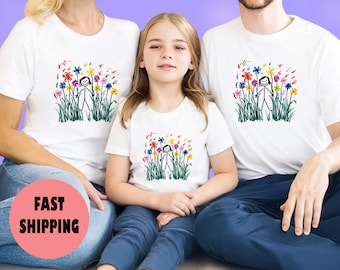T-shirt dessin personnalisé pour enfants, chemise oeuvre d'art personnalisée, dessin à partir d'une photo pour t-shirt enfant, cadeau unique pour papa, maman, chemise souvenir spéciale