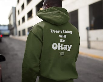 Happiness Matters Hoodie - Positive Vibes, Happy Sweater, Joyful Jumper, Inspirational Pullover, Cozy Hooded Sweatshirt, Mental Health