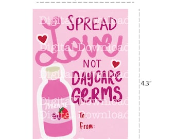 Tarjeta imprimible del Día de San Valentín - Regalo para maestros