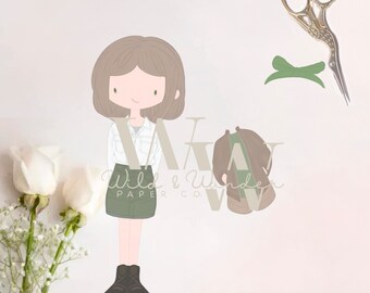Maisey Paper Doll Set – Printable Dress Up Activity (PDF Download)
