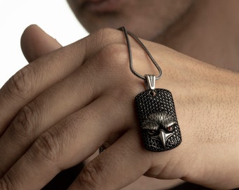 Collana Con Ciondolo Aquila In Acciaio | Glow Bodies - Foto 2