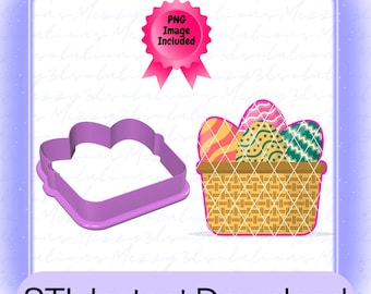 Easter Egg Basket Cookie Cutter STL File: 6 Sizes (Digital Download)