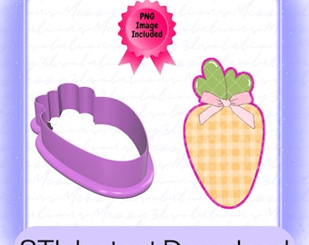 Easter Carrot Cookie Cutter STL File: 6 Sizes (Digital Download)