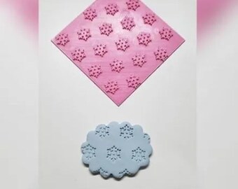 Snowflake texturizer for Fondant Dough Playdough Christmas Texture