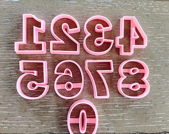 Numbers Cookie Cutter Set: Birthday Party Fondant Cutouts
