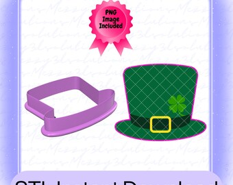 Leprechaun Hat Cookie Cutter STL File: St Patrick's Day (Digital Download, 6 Sizes Included)
