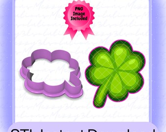Shamrock Cookie Cutter STL File: St Patrick's Day Clover (Digital Download, 6 Sizes Included)