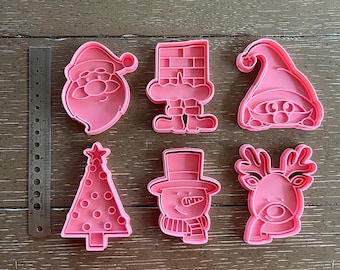 Christmas Cookie Cutters & Stamp Set: Holiday Baking