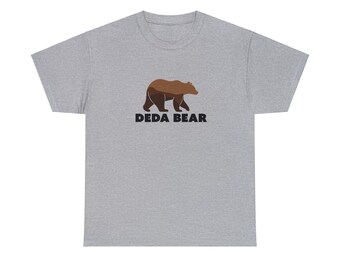 Deda Bear T-Shirt for Bosnian Grandfather, Balkan Grandpa, Bosnian Grandpa, Baby Announcement, Pregnancy Announcement