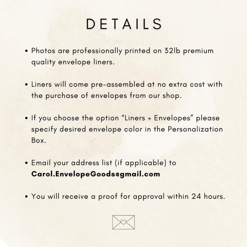 Monogram Envelope Liners for 5x7 A7 Wedding Envelopes, Bride Groom ...