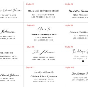 Black Monogram Envelope Liners for A7 5x7 Wedding Envelopes, Custom ...