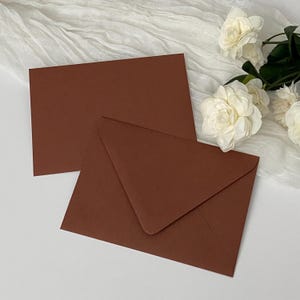 Terracotta A7 Envelopes, White Ink Address Printing, Addressed ...