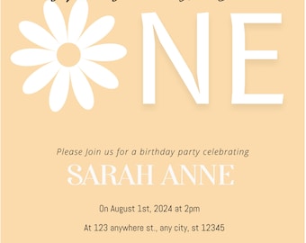 Wild ONE First Birthday Invitation