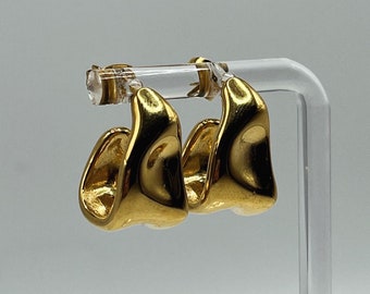 Melted Gold hoops
