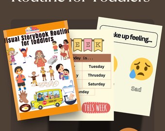 Visual Storybook Routine for Toddlers, Children's mindfulness, Creative gratitude activities, Positive thinking for kids