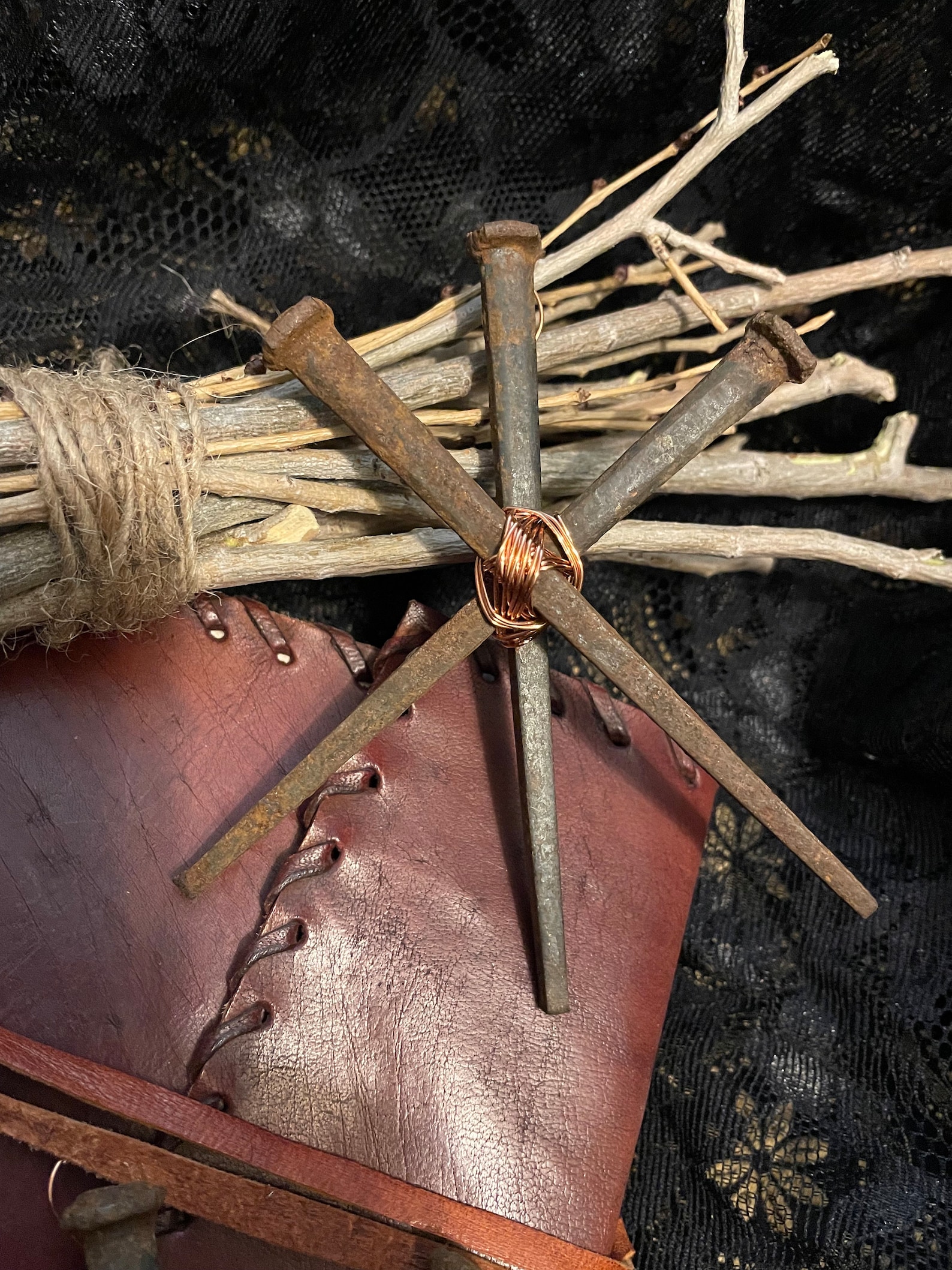 Iron Protection Star / Home Protection / Ward / Antique Nail Star ...