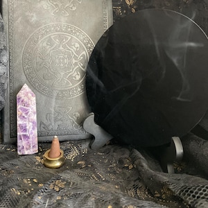 Scrying Kit / Scrying mirror with Journal