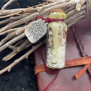 Good Luck Witch Bottle / Spell Jar / 2-1/2 x 1 inch Witch Bottle