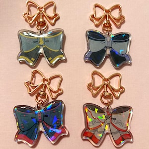 Vocaloid Acrylic Ribbon Charms Keychains DLC Derivatives UTAU SynthV - In Stock!