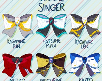 PREORDER Virtual Singer VOCALOID Acrylic Ribbon Charms