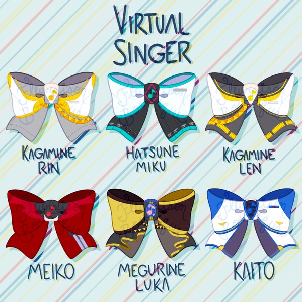 PREORDER Virtual Singer VOCALOID Acrylic Ribbon Charms