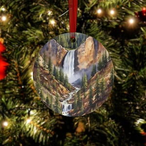 Yellowstone Artist Point Ornament - Yellowstone Nationalpark, Wyoming, Ornament, Hochzeitsschmuck, Verlobungsgeschenk
