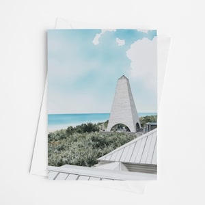 Seaside Florida Aquarell Grußkarten, 5 x 7 Grußkarten Set, Dankeskarten, Rosemary Beach, Destin, 30A Briefpapier, Strand Grußkarte