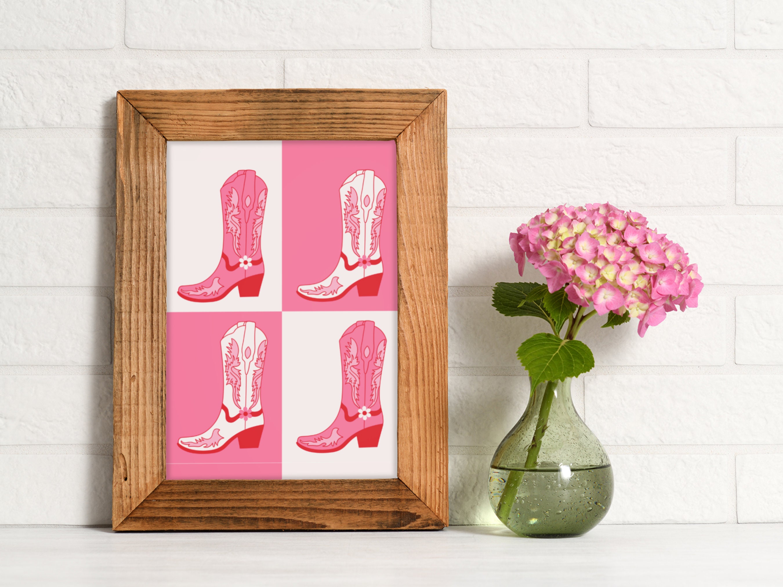 Cowgirl Boot Pattern DIGITAL ART Western Seamless Pattern, Pattern ...